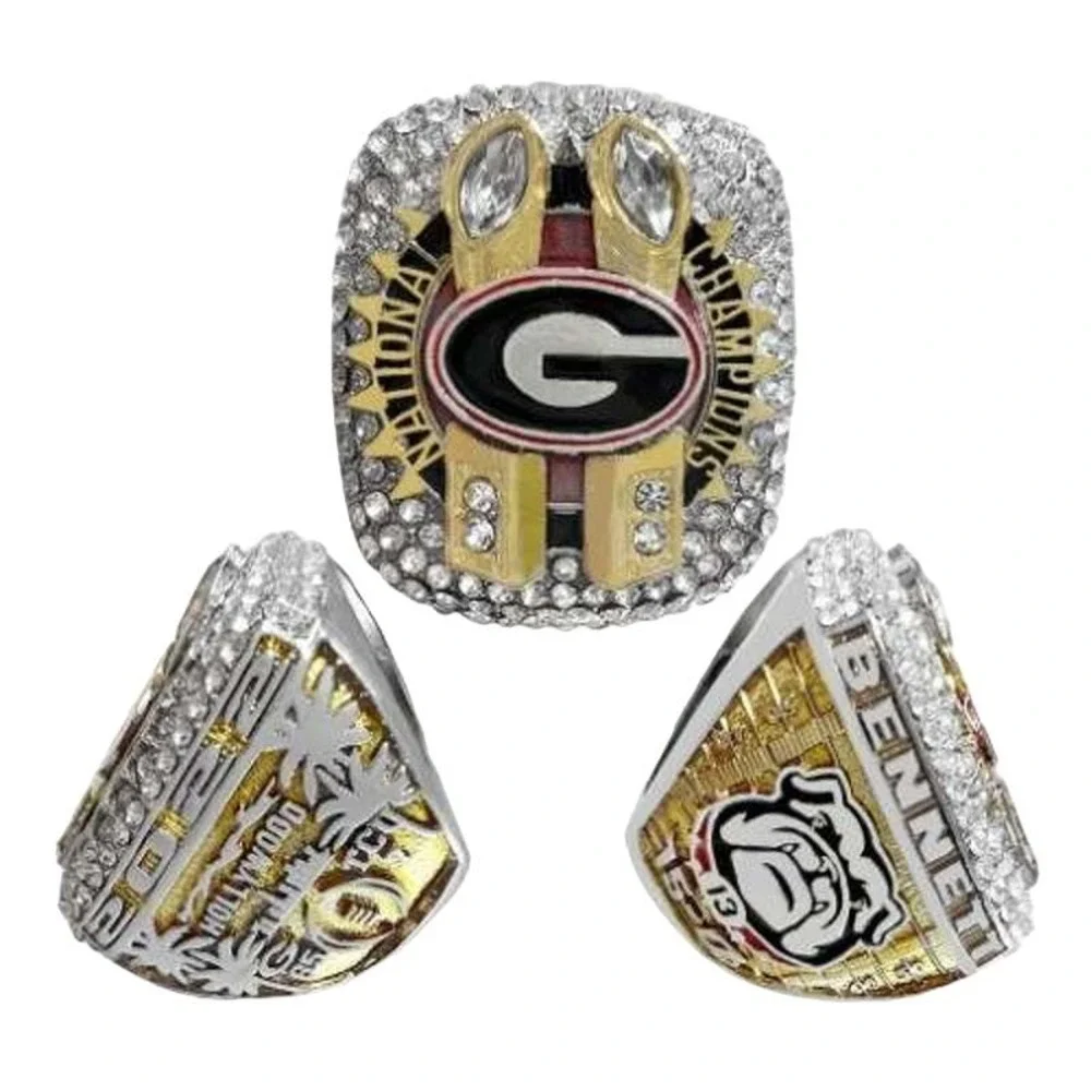 Georgia Bulldogs Championship Ring Fans Edition 2021 2022 Bennett Football